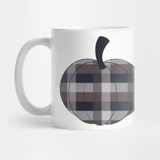 Modern Plaid Pumpkin_1 Mug